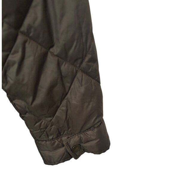 32 Degrees women's dark green puffer lightweight packable shirt jacket size L - Picture 6 of 8